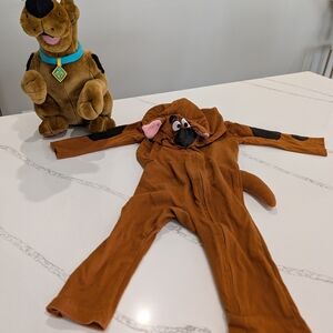 Scooby Doo Plush + Baby Costume Onesie Cartoon Network Halloween Bundle Works